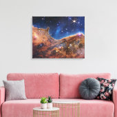 JWSTジェームズウェッブ宇宙望遠鏡宇宙崖ショー キャンバスプリント (インサイチュ (リビング))