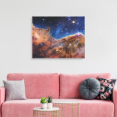 JWSTジェームズウェッブ宇宙望遠鏡宇宙崖ショー キャンバスプリント (インサイチュ (リビング))