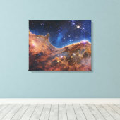 JWSTジェームズウェッブ宇宙望遠鏡宇宙崖ショー キャンバスプリント (インサイチュ (ウッドフロア))