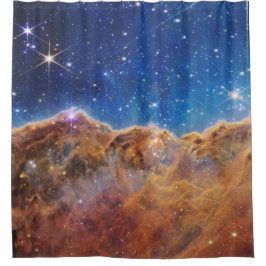 JWSTジェームズウェッブ宇宙望遠鏡宇宙崖 シャワーカーテン