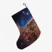JWSTジェームズウェッブ宇宙望遠鏡宇宙崖 スモールクリスマスストッキング (裏面 (吊り時))
