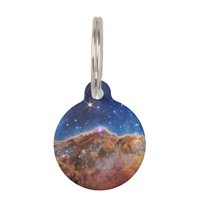 JWSTジェームズウェッブ宇宙望遠鏡宇宙崖 ペット　ネームタグ (正面)