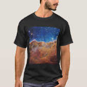 JWSTジェームズウェッブ宇宙望遠鏡宇宙崖 Tシャツ (正面)