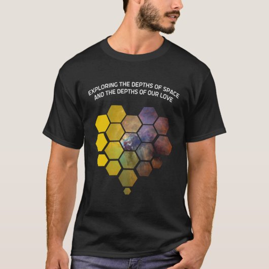 JWSTハート型鏡バレンタインデロマンチック Tシャツ (正面)
