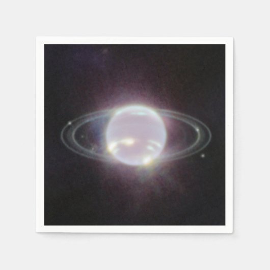 JWSTリングや輪・オブ・プラネット海王星 スタンダードカクテルナプキン (正面)