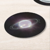 JWSTリングや輪・オブ・プラネット海王星 ラウンドペーパーコースター (アングル)