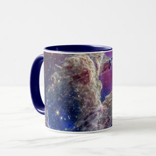 JWST創造の柱NIRCamとMIRI複合体 マグカップ (正面左)