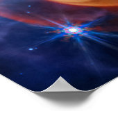 JWST Dust Around Wolf-Rayet Stars Apep System ポスター (角)