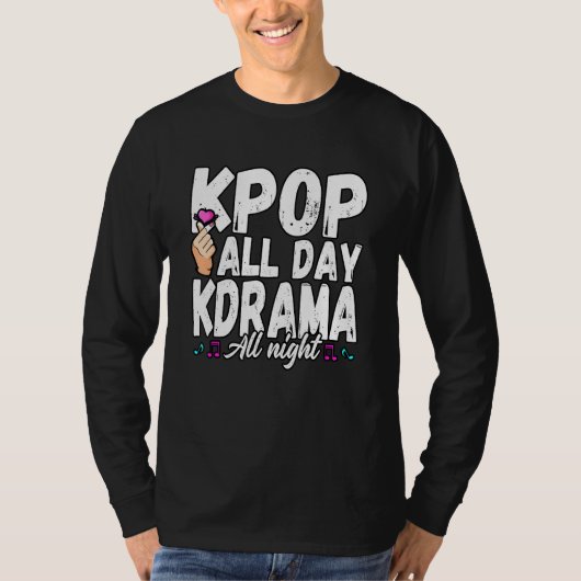 Kおもしろい終日Kドラマ終夜アイドルBias S Tシャツ (正面)