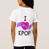 Kが大好きポップ・アートの Tシャツ (裏面)