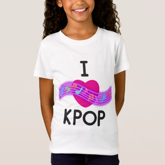 Kが大好きポップ・アートの Tシャツ (正面)