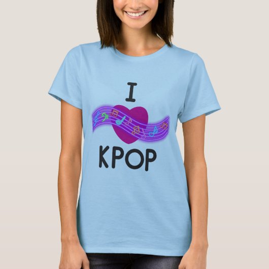 Kが大好きポップ・アートの Tシャツ (正面)