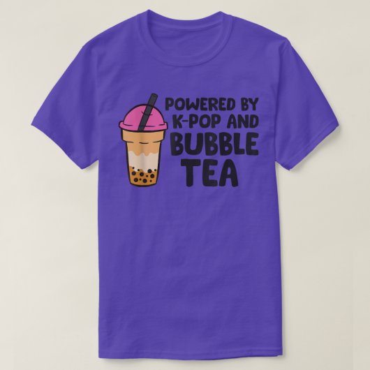 Kとバブルティーポップ・アートので動く Tシャツ (デザイン正面)