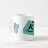 Kのカリウム コーヒーマグカップ (正面左)