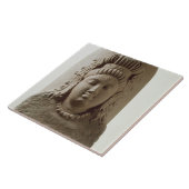 Kの寺院からのEkamukha Siva-Lingaの姿 タイル (側面)