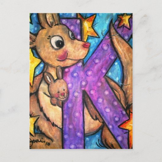 Kはカンガルー ポストカード (正面)