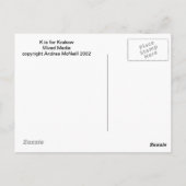 Kはクラクフ葉書 ポストカード (裏面)