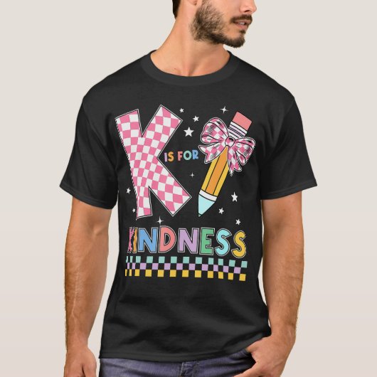 Kは優しいのかわいい鉛筆弓先生優しくしなさい Tシャツ (正面)