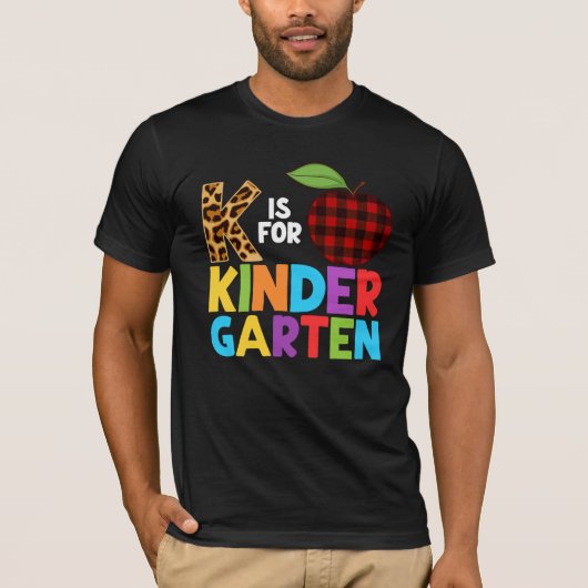 Kは幼稚園かわいい幼稚園の教育用 Tシャツ (正面)