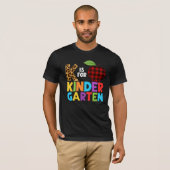 Kは幼稚園かわいい幼稚園の教育用 Tシャツ (正面フル)