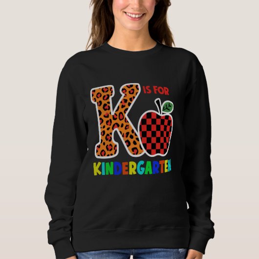 Kは幼稚園先生Leopard Apple For Te スウェットシャツ (正面)