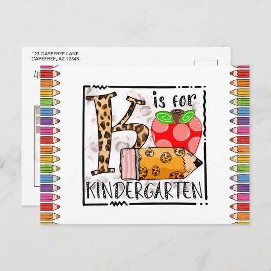 Kは幼稚園写真はがき ポストカード (正面/裏面)