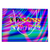 Kアーポップ・アートのト ラージペーパーバッグ (裏面)