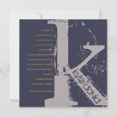 Kイニシャルコレクションバーバルミツワー招待状 招待状 (正面)