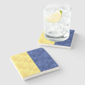 Kキロ水彩信号航海の海上国旗 ストーンコースター (横)