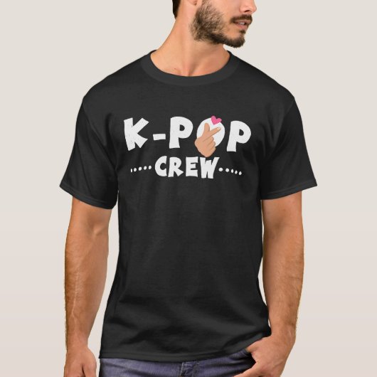 Kクポップ・アートのルー韓国音楽ポップ・アートのKpop Tシャツ (正面)