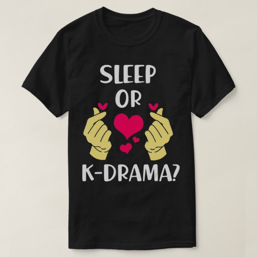 Kドおもしろいラマ睡眠またはKドラ Tシャツ (デザイン正面)