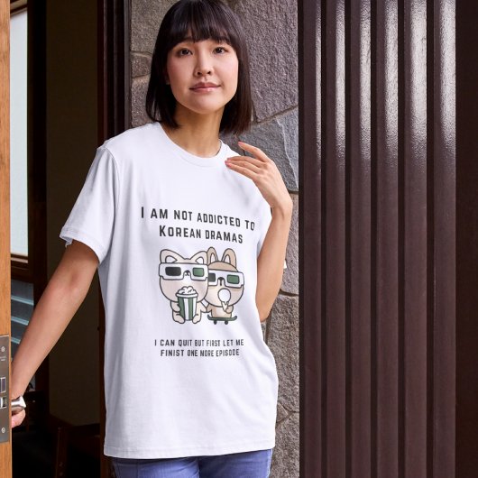 Kドラマの事実 – 私はkdramaに中毒ではない tシャツ