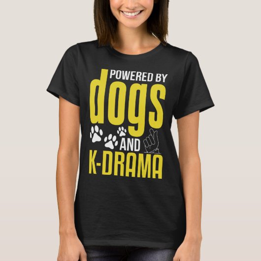 KドラマドッグK韓国ポップ・アートのドラマ Tシャツ (正面)