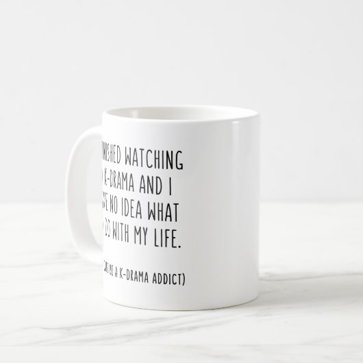 Kドラマファン韓国ドラマギフトアイディア コーヒーマグカップ (正面左)