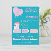 Kドラマ好きのためのカスタムカラー韓国ドラマ 招待状 (スタンド正面)