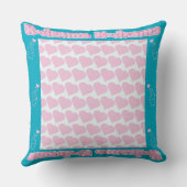 Kドラマ2フォトコラージュ韓国のタイポグラフィウォッチング クッション (裏面)