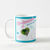 Kドラマ3 Photo Collage韓国タイポグラフィウォッチング コーヒーマグカップ (左)