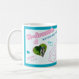 Kドラマ3 Photo Collage韓国タイポグラフィウォッチング コーヒーマグカップ