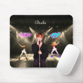 Kパーソナライズされた音楽の名をポップ・アートの付ける マウスパッド (マウス)