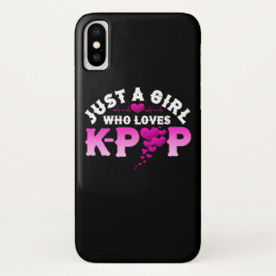 Kフィンガー・ハートKPopが好きな女の子 iPhone X ケース