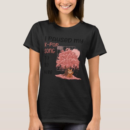 Kポップソポップ・アートのング一時停止8 Tシャツ (正面)