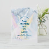 Kポップ プリティーン 誕生日 招待状 (スタンド正面)