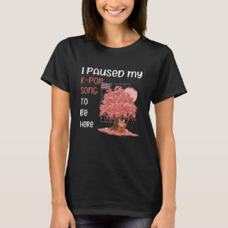 Kポップ 曲一時停止 10 Tシャツ