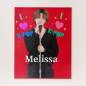 Kミュージックフポップ・アートのァンボーイバンドシンガーパーソナライズされた ジグソーパズル (縦)