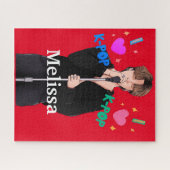 Kミュージックフポップ・アートのァンボーイバンドシンガーパーソナライズされた ジグソーパズル (横)