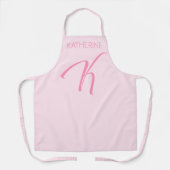 Kモノグラパーソナライズされたム エプロン (正面)