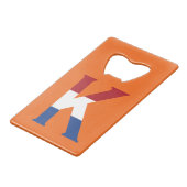 KモノグラムがNLDフラグ上またはbocntにオーバーレイ クレジットカード栓抜き (裏面アングル)