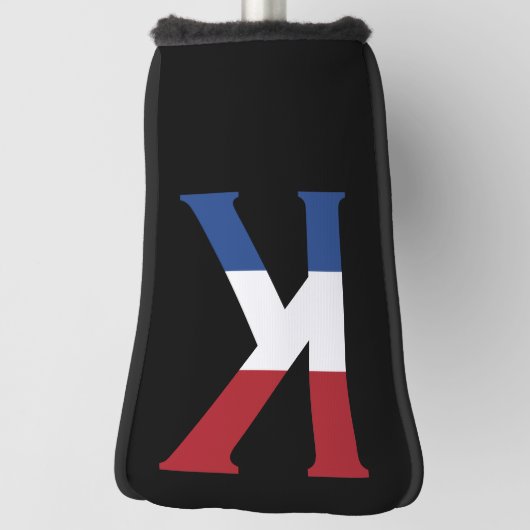 Kモノグラムはbk pccnt上のNLDフラグにオーバーレイ ゴルフヘッドカバー (回転90)