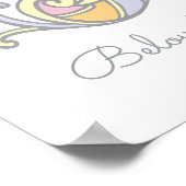 KモノグラムアートKaylee girls name meaning poster ポスター (角)