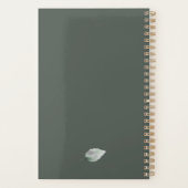 Kモノグラムフローラパーソナライズされたプランナー プランナー手帳 (裏面)